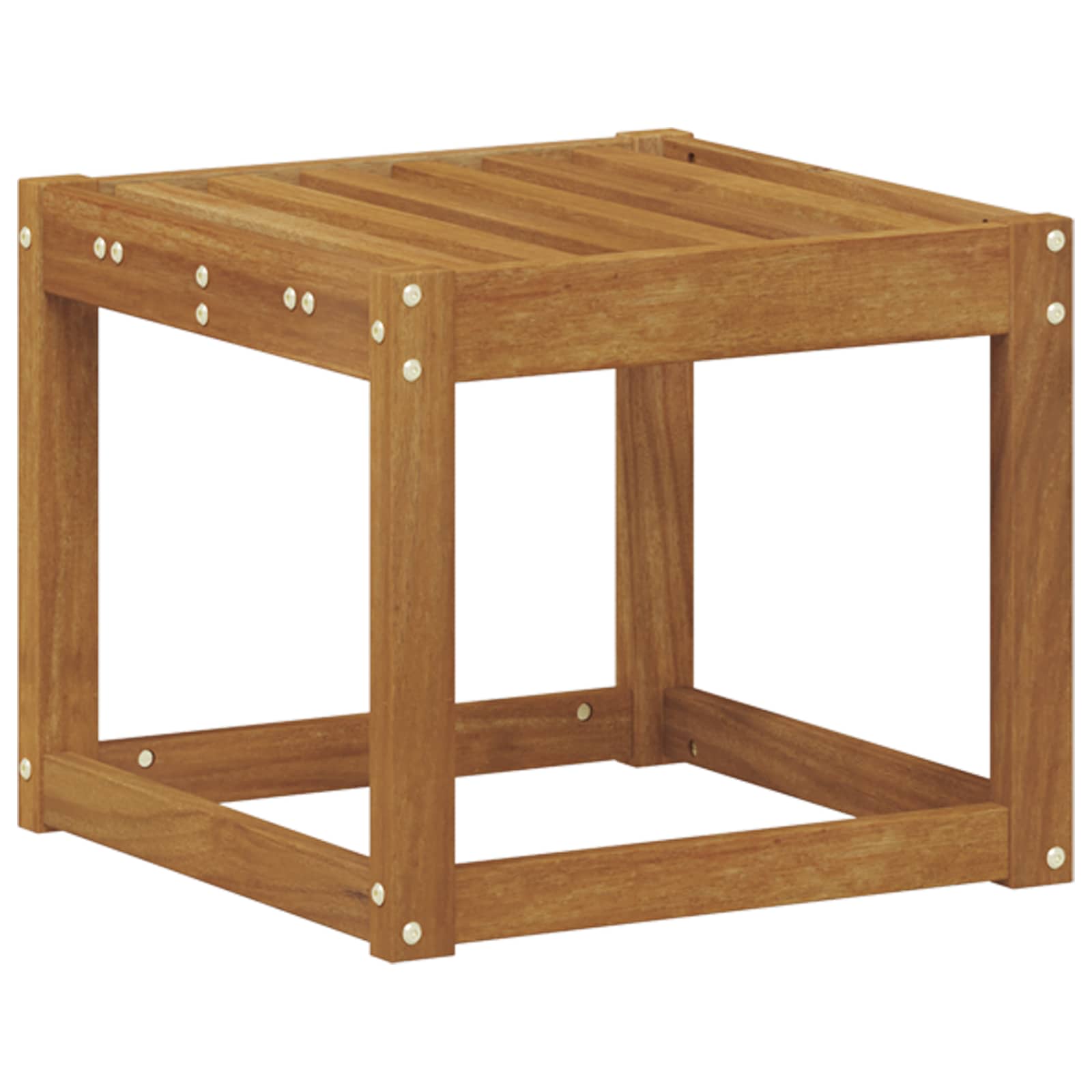 Skammel Bænk Naturfarvet 43 x 43 x 37 cm Massivt Akacietræ
