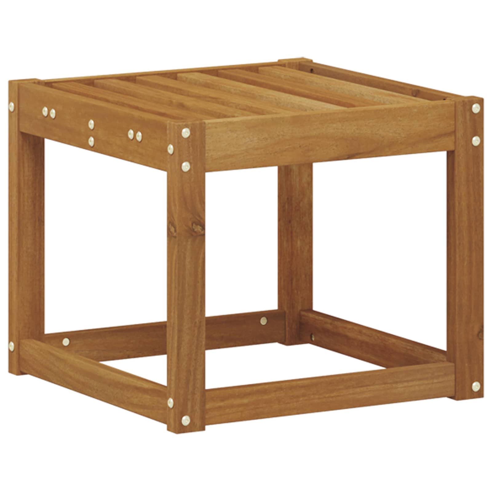 Skammel Bænk Naturfarvet 43 x 43 x 37 cm Massivt Akacietræ