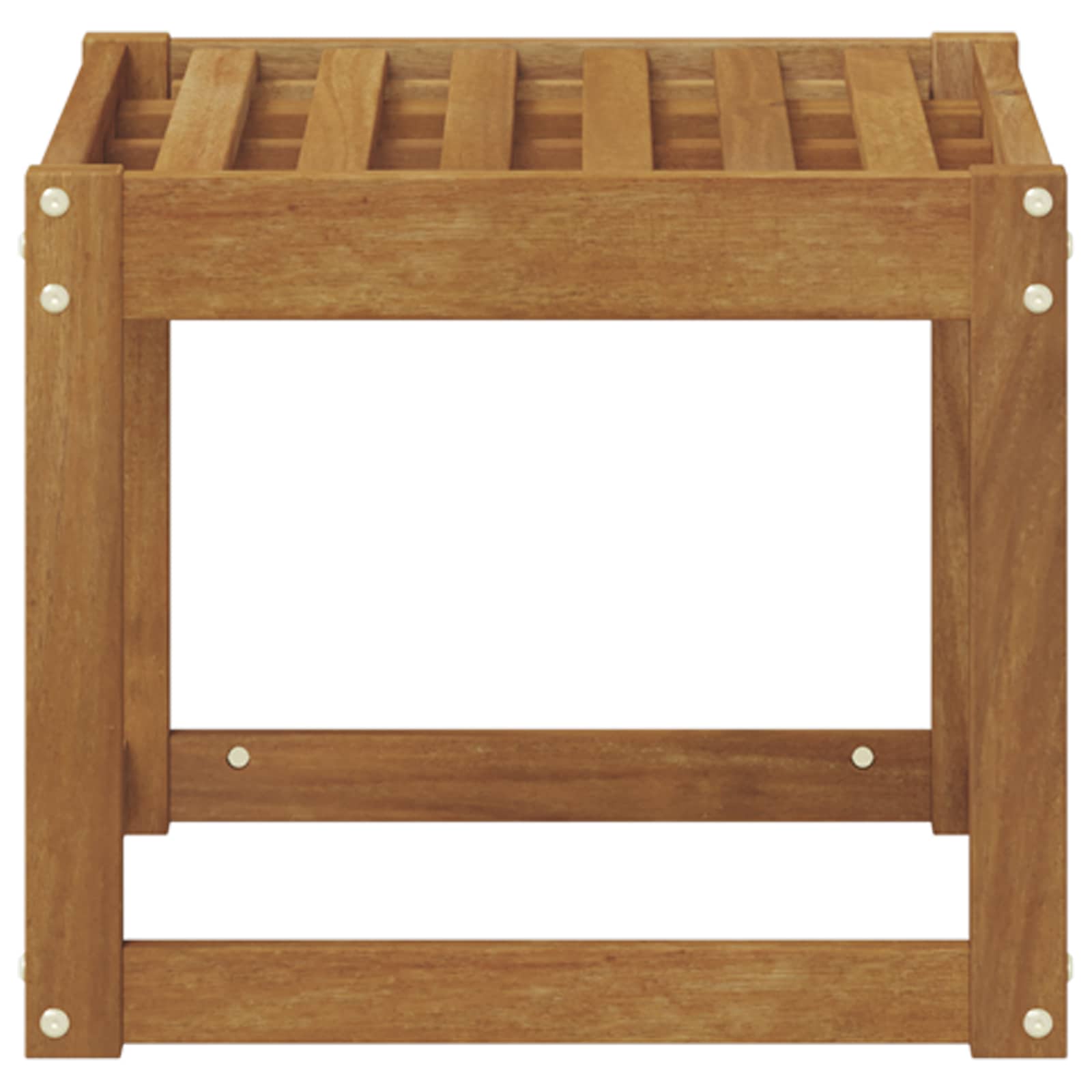 Skammel Bænk Naturfarvet 43 x 43 x 37 cm Massivt Akacietræ