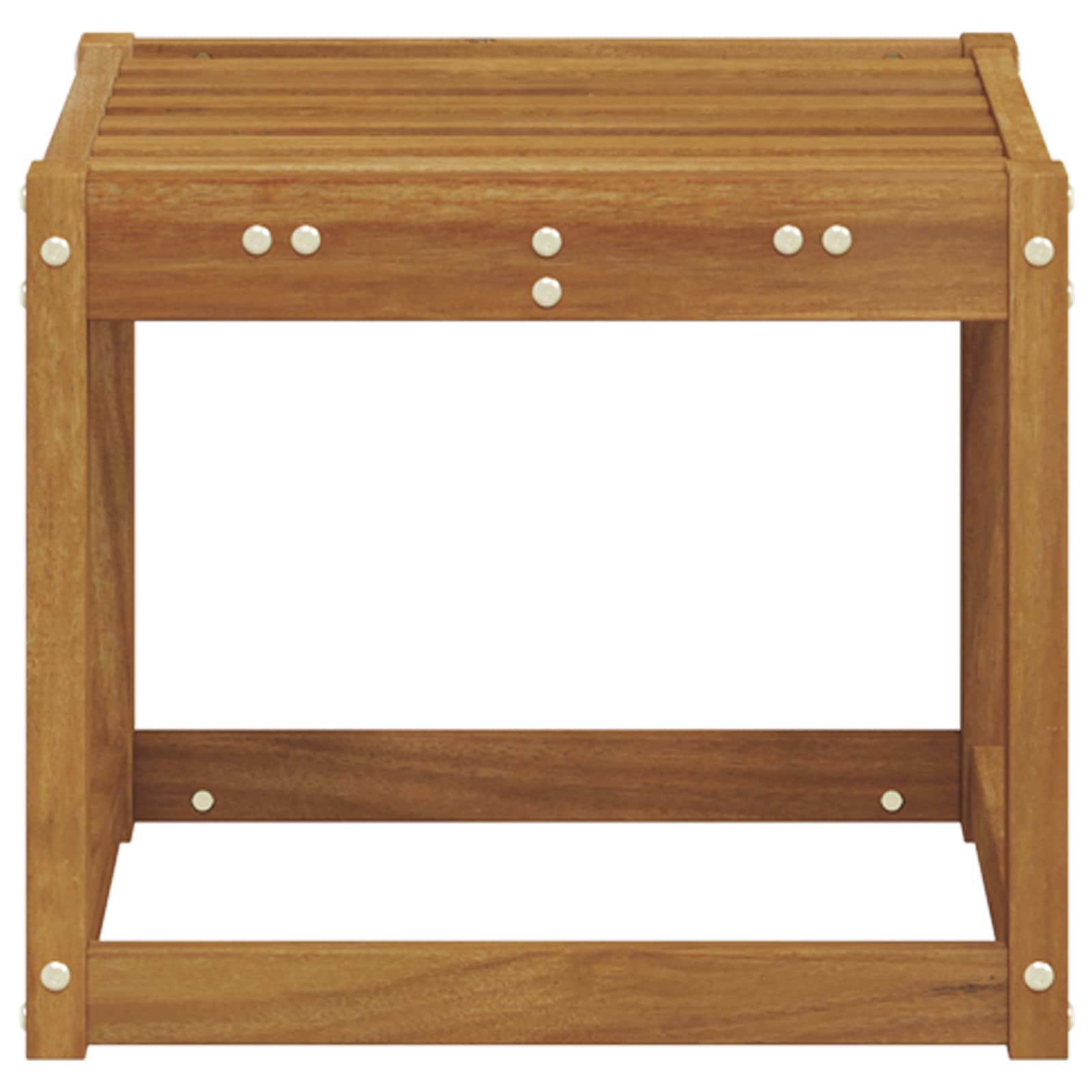 Skammel Bænk Naturfarvet 43 x 43 x 37 cm Massivt Akacietræ