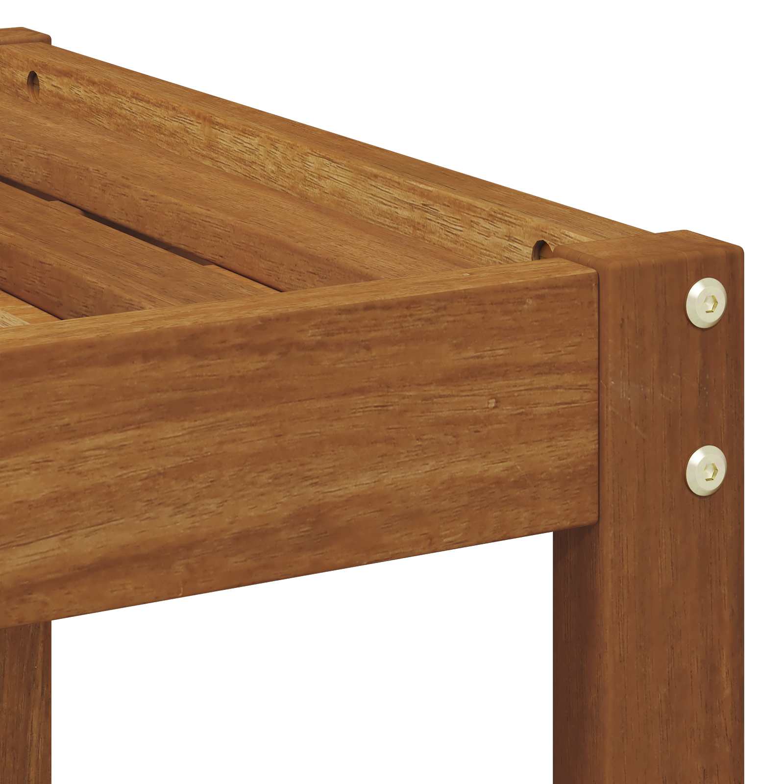 Udendørs Skammel Bænk Naturfarvet 79 x 43 x 37 cm
