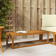 Udendørs Skammel Bænk Naturfarvet 115 x 43 x 37 cm