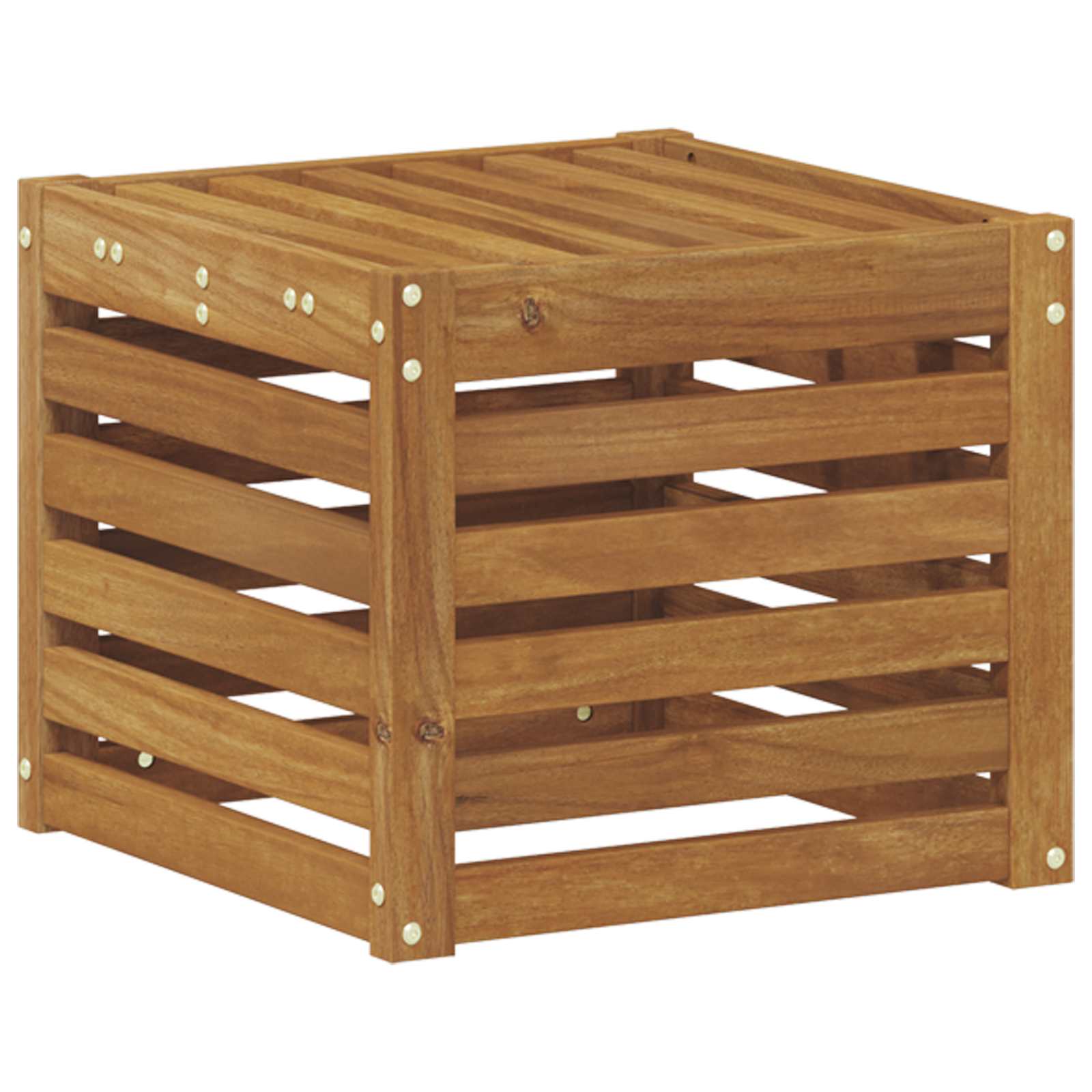Udendørs Skammel Bænk Naturfarvet 43 x 43 x 37 cm