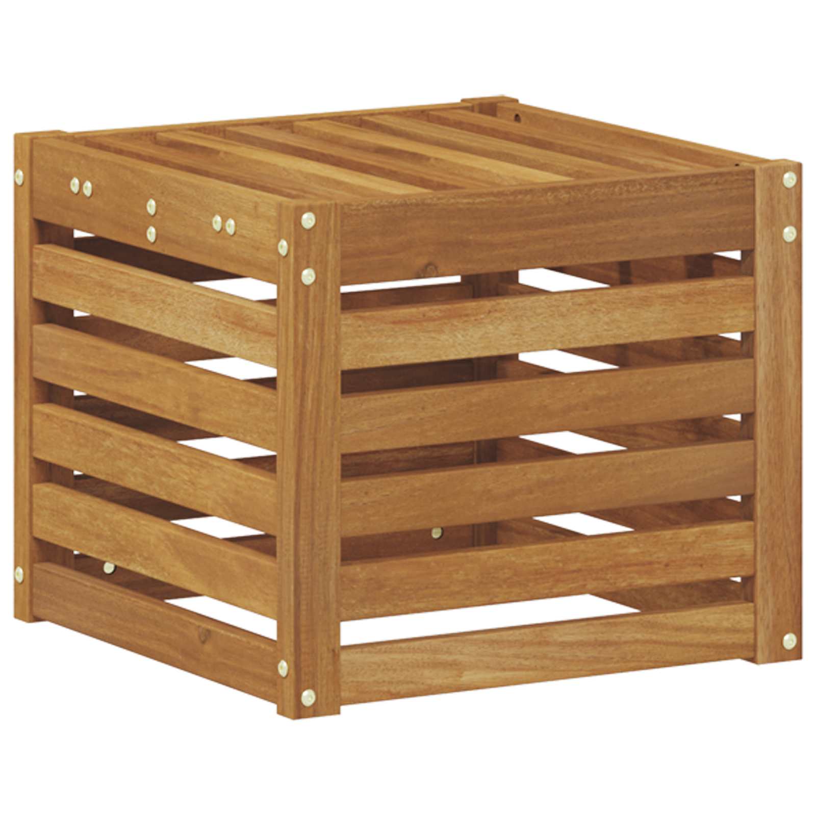 Udendørs Skammel Bænk Naturfarvet 43 x 43 x 37 cm