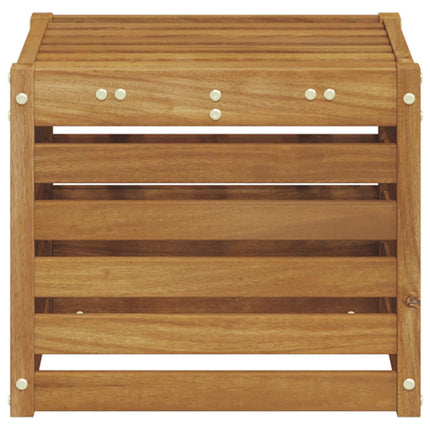 Udendørs Skammel Bænk Naturfarvet 43 x 43 x 37 cm