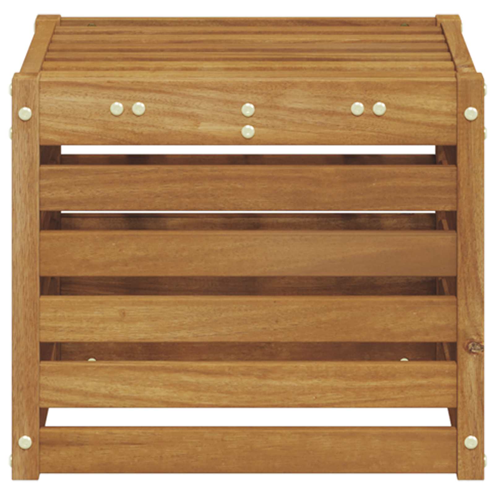 Udendørs Skammel Bænk Naturfarvet 43 x 43 x 37 cm