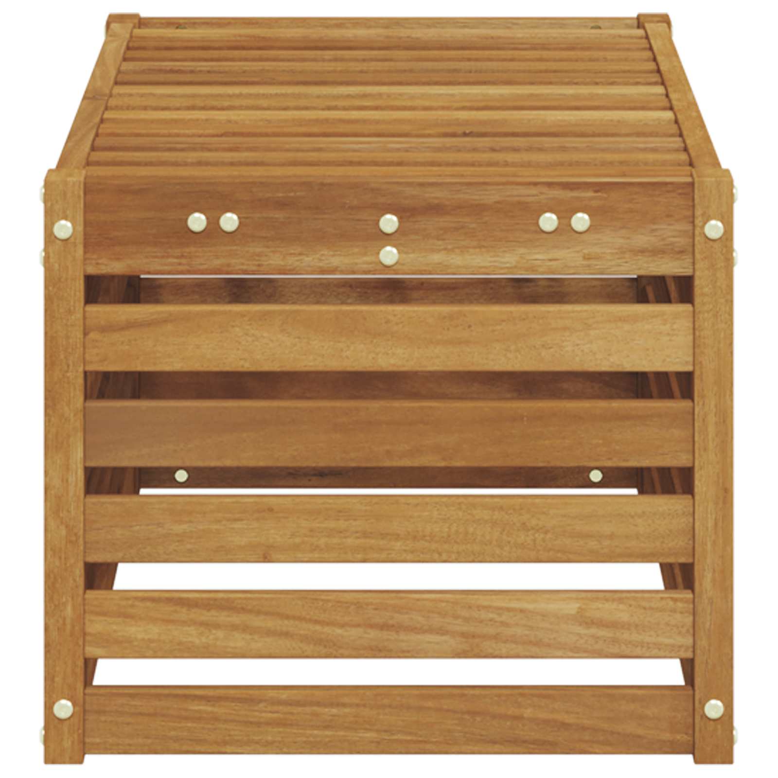 Udendørs Skammel Bænk Naturfarvet 79 x 43 x 37 cm