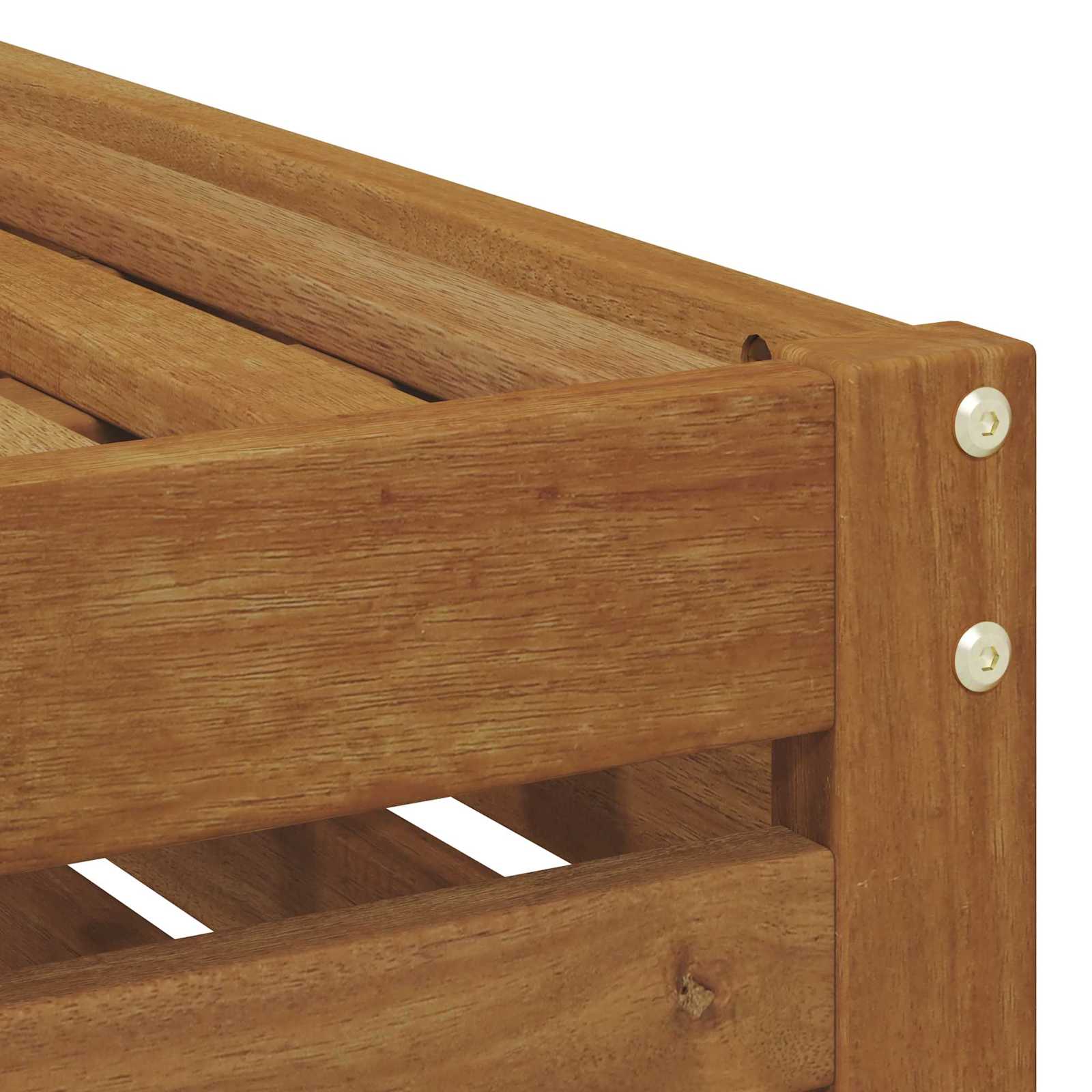 Udendørs Skammel Bænk Naturfarvet 115 x 43 x 37 cm