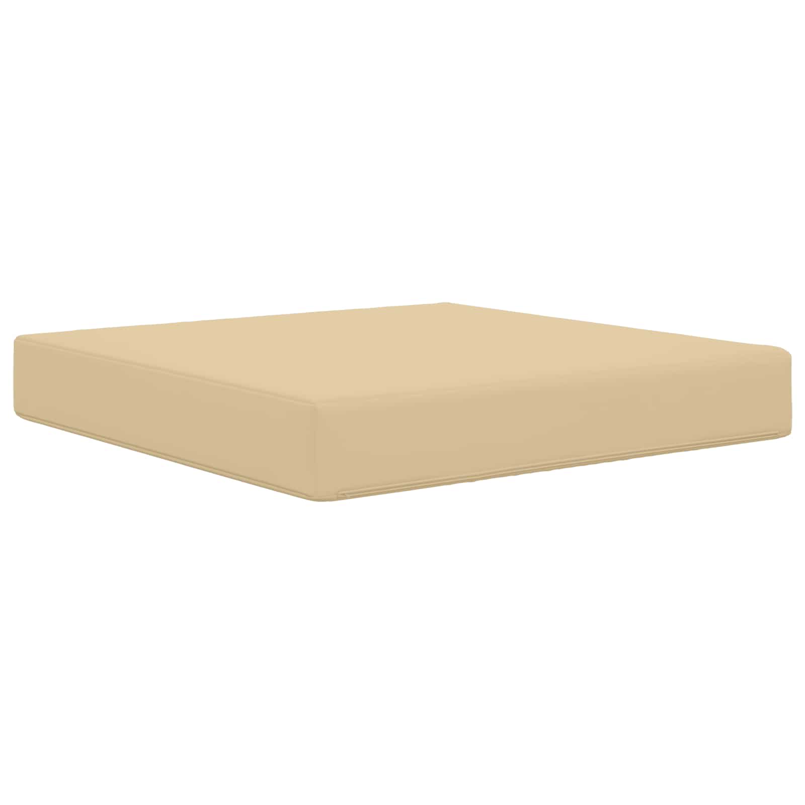 Udendørs Sofa Pude Beige 60 x 60 x 8 cm Polyester