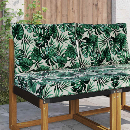 Udendørs Sofa Pude Polyester Bladmønster 60 x 50,5 x 8 cm
