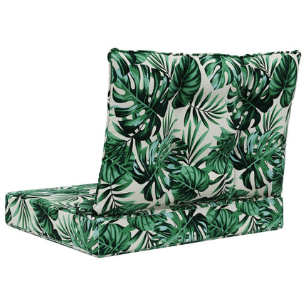 Udendørs Sofa Pude Polyester Bladmønster 60 x 50,5 x 8 cm