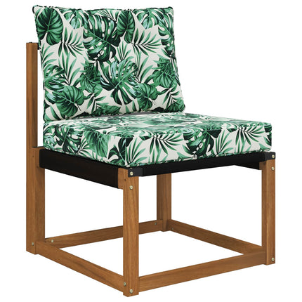Udendørs Sofa Pude Polyester Bladmønster 60 x 50,5 x 8 cm