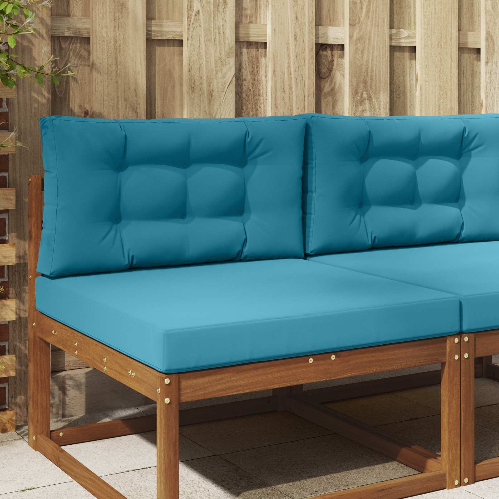 Udendørs Sofa Pude 2 pcs Kongelig blå Polyester