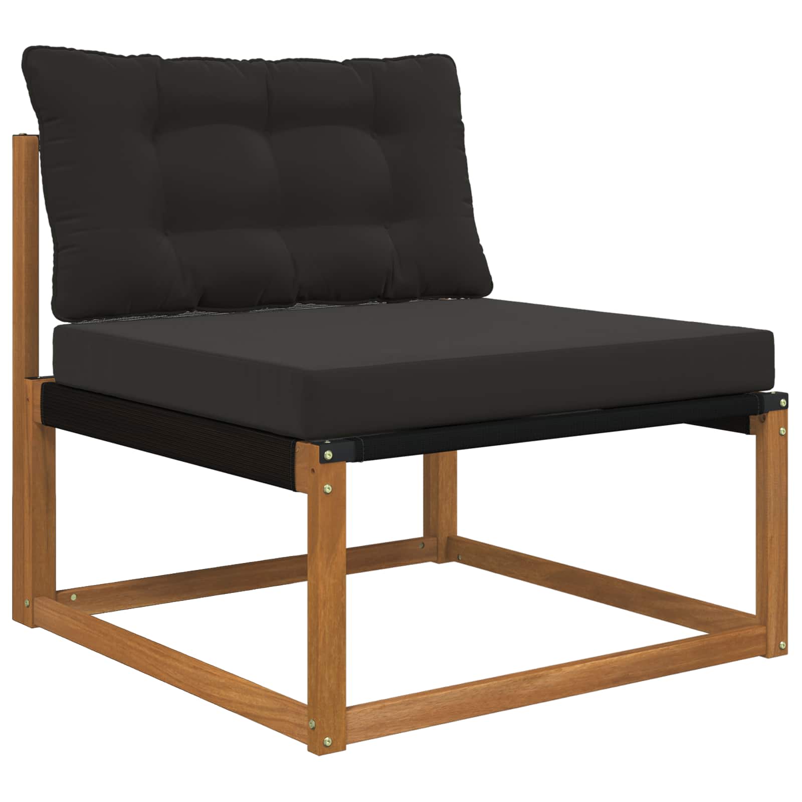 Udendørs Sofa Pude 2 pcs Sort Polyester