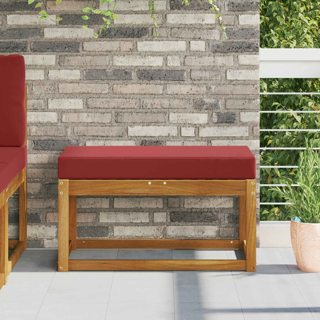Udendørs Sædepude 100% polyester Vinrød 80 x 40 x 8 cm