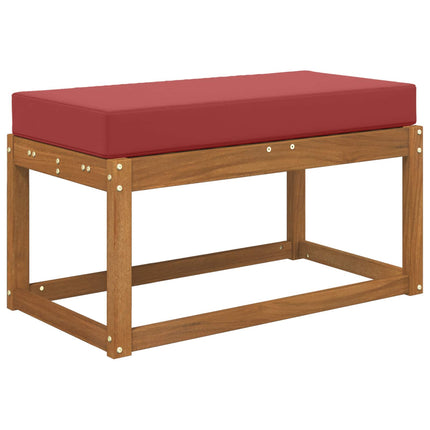 Udendørs Sædepude 100% polyester Vinrød 80 x 40 x 8 cm