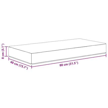 Udendørs Sædepude Vinrød 80 x 40 x 8 cm 100% polyester