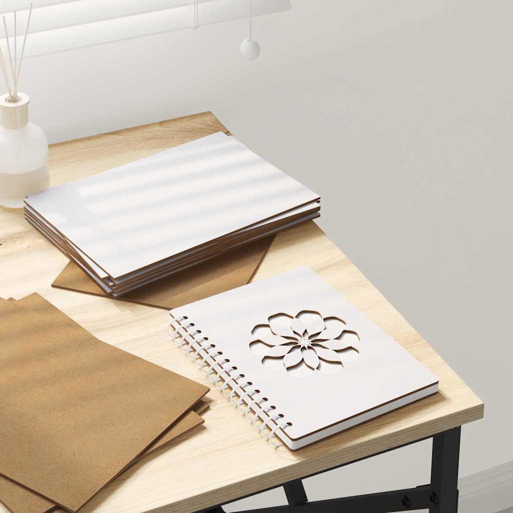 Dekor Panels 150 pcs Hvid 15 x 21 x 0.27 cm Konstrueret træ