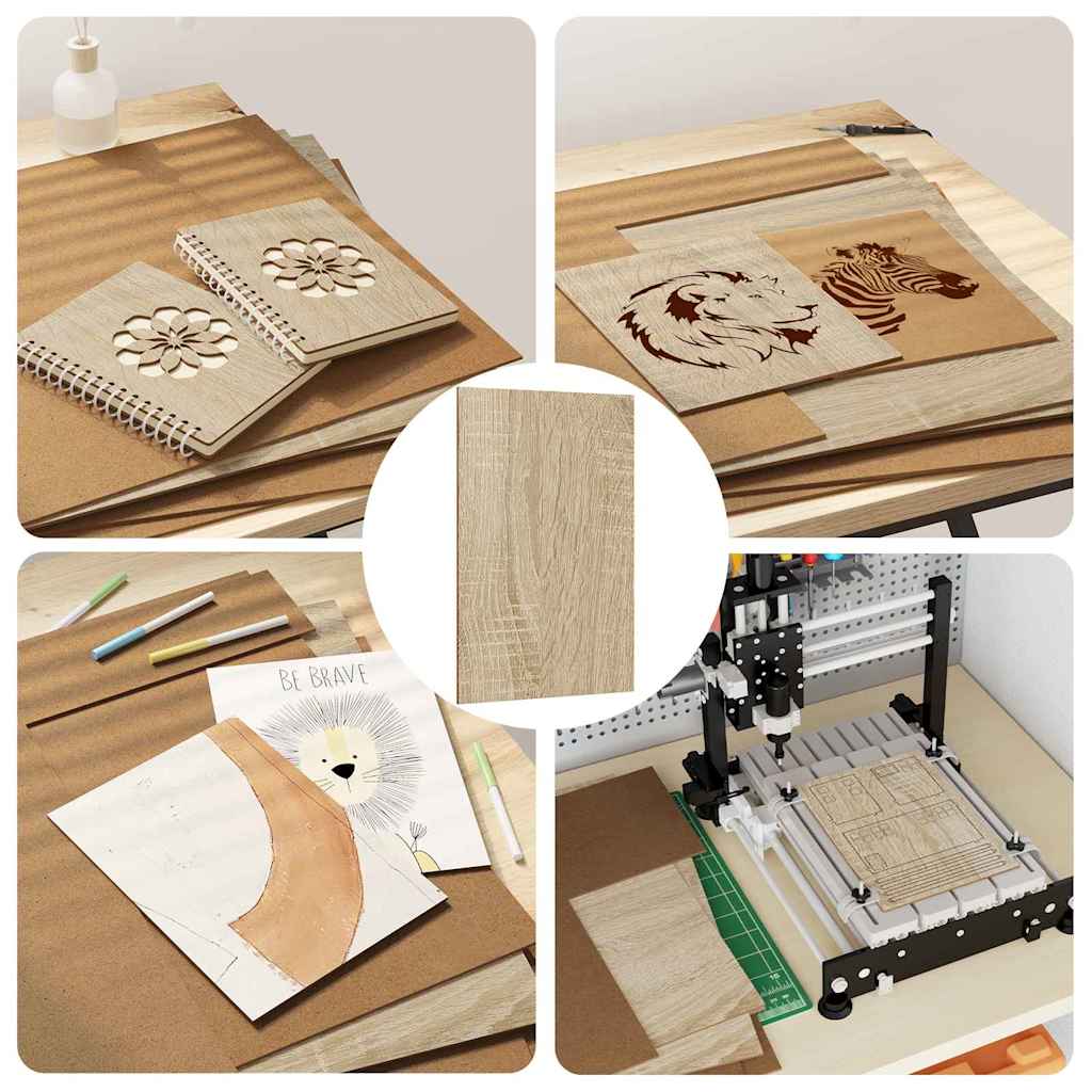 Dekor Panels 50 pcs Sonoma eg 40 x 60 x 0,27 cm Konstrueret træ