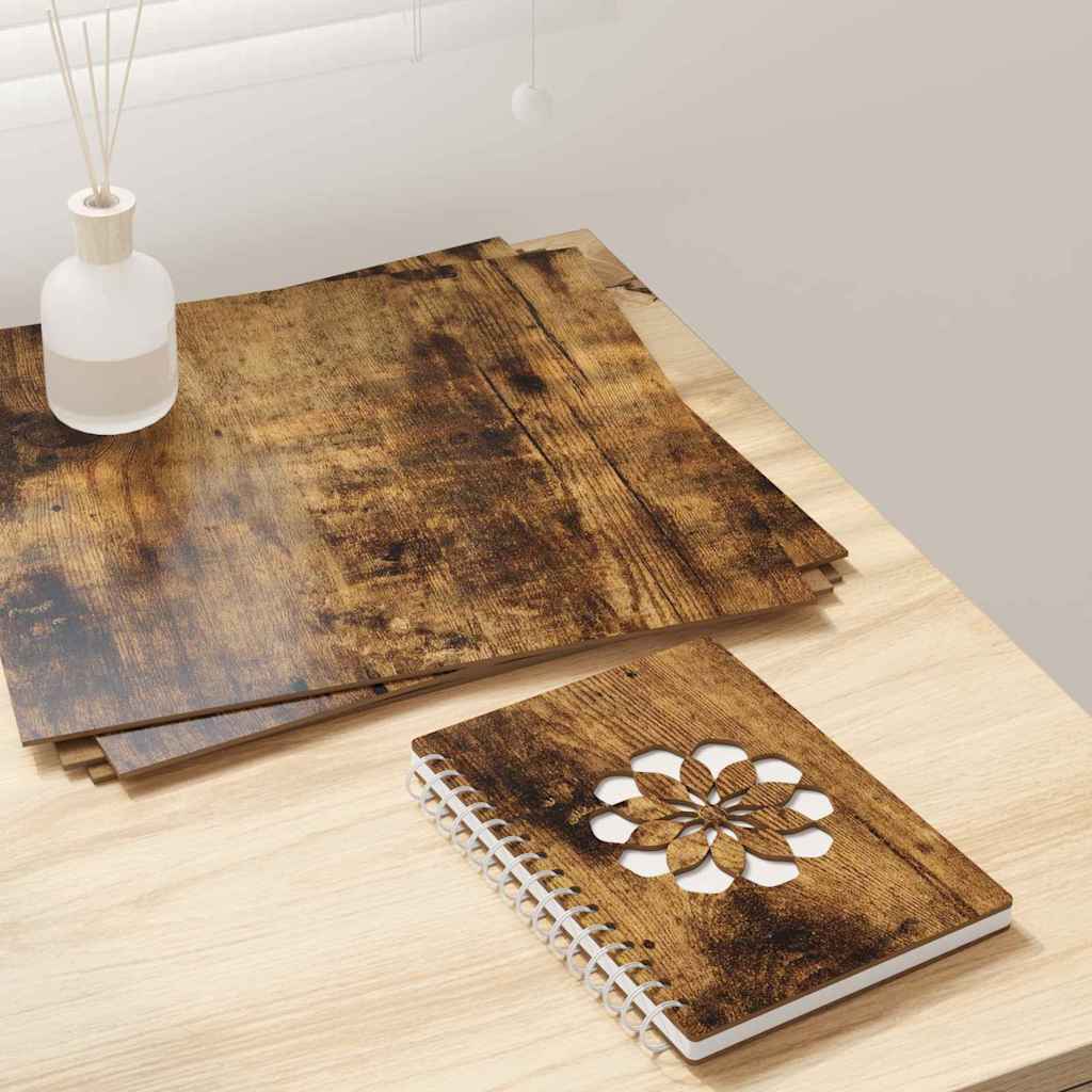 Dekor Panels 50 pcs Røget eg 30 x 30 x 0,27 cm Konstrueret træ