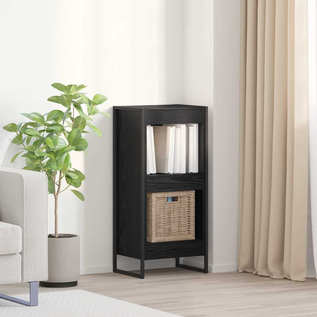 vidaXL Bogskab 40 x 30 x 86,5 cm Konstrueret træ Sort eg