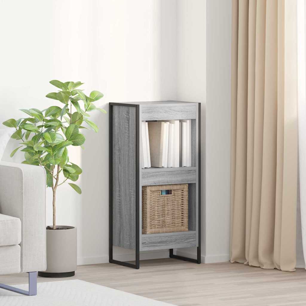 vidaXL Bogskab 40 x 30 x 86,5 cm Konstrueret træ Grå Sonoma