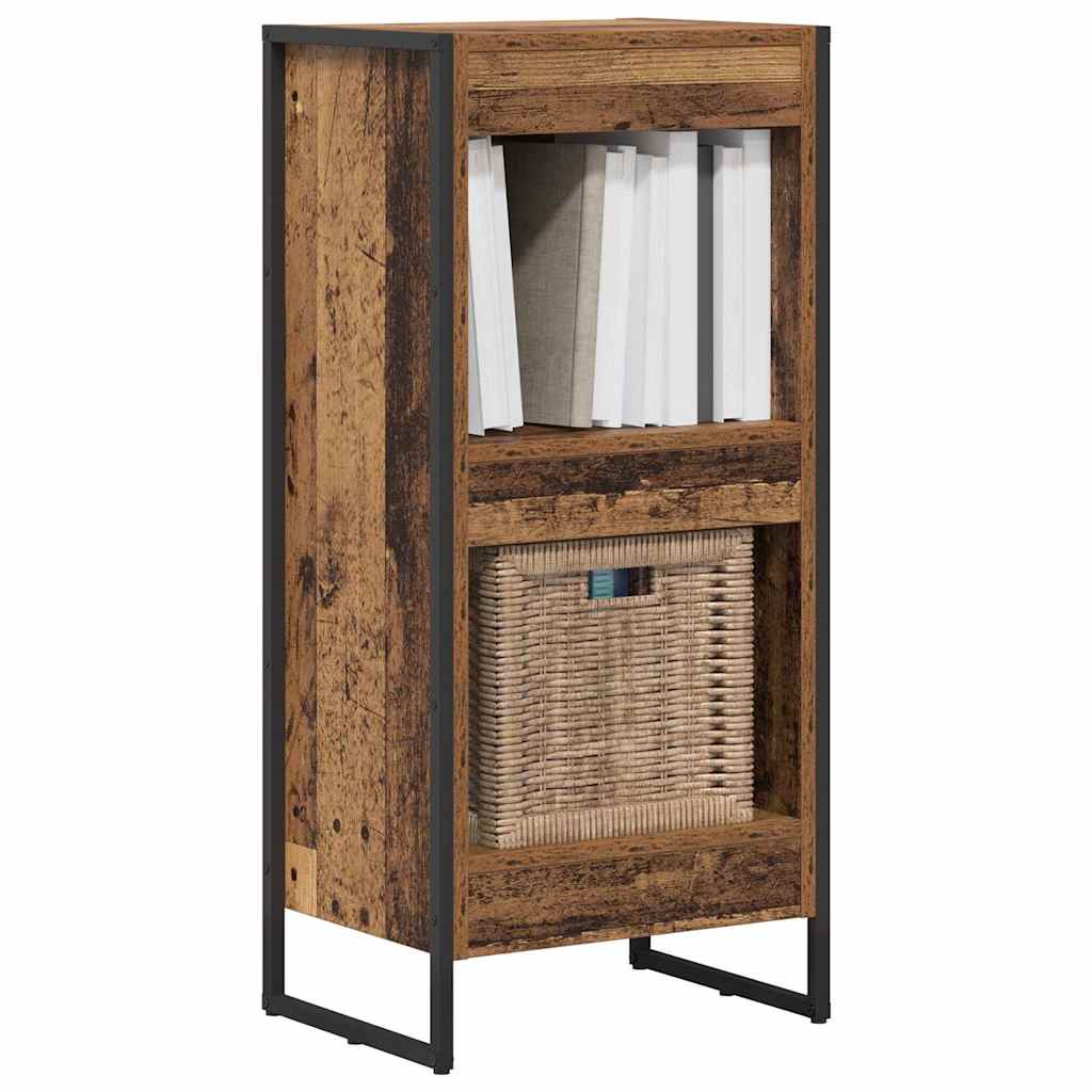 Bogskab Gammelt træ 40 x 30 x 86,5 cm Konstrueret træ billede