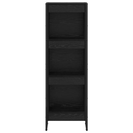 Bogskab Sort eg 40 x 30 x 121 cm Konstrueret træ