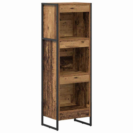 Bogskab 40 x 30 x 121 cm Konstrueret træ Gammelt træ
