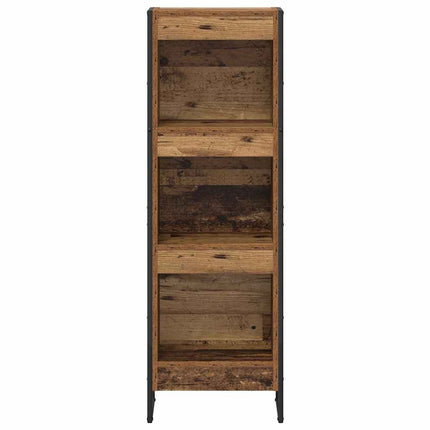 Bogskab 40 x 30 x 121 cm Konstrueret træ Gammelt træ