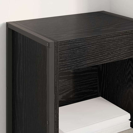 Bogskab Sort eg 40 x 30 x 155 cm Konstrueret træ