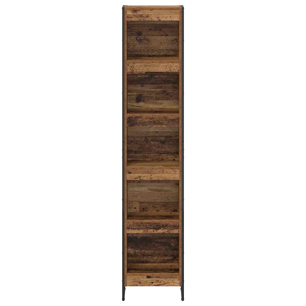Bogskab Gammelt træ 40 x 30 x 189,5 cm Konstrueret træ