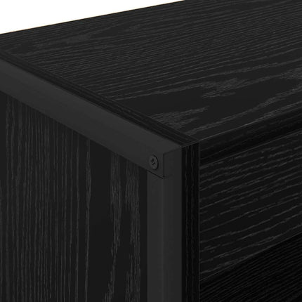 Bogskab Sort eg 60 x 30 x 86,5 cm Konstrueret træ
