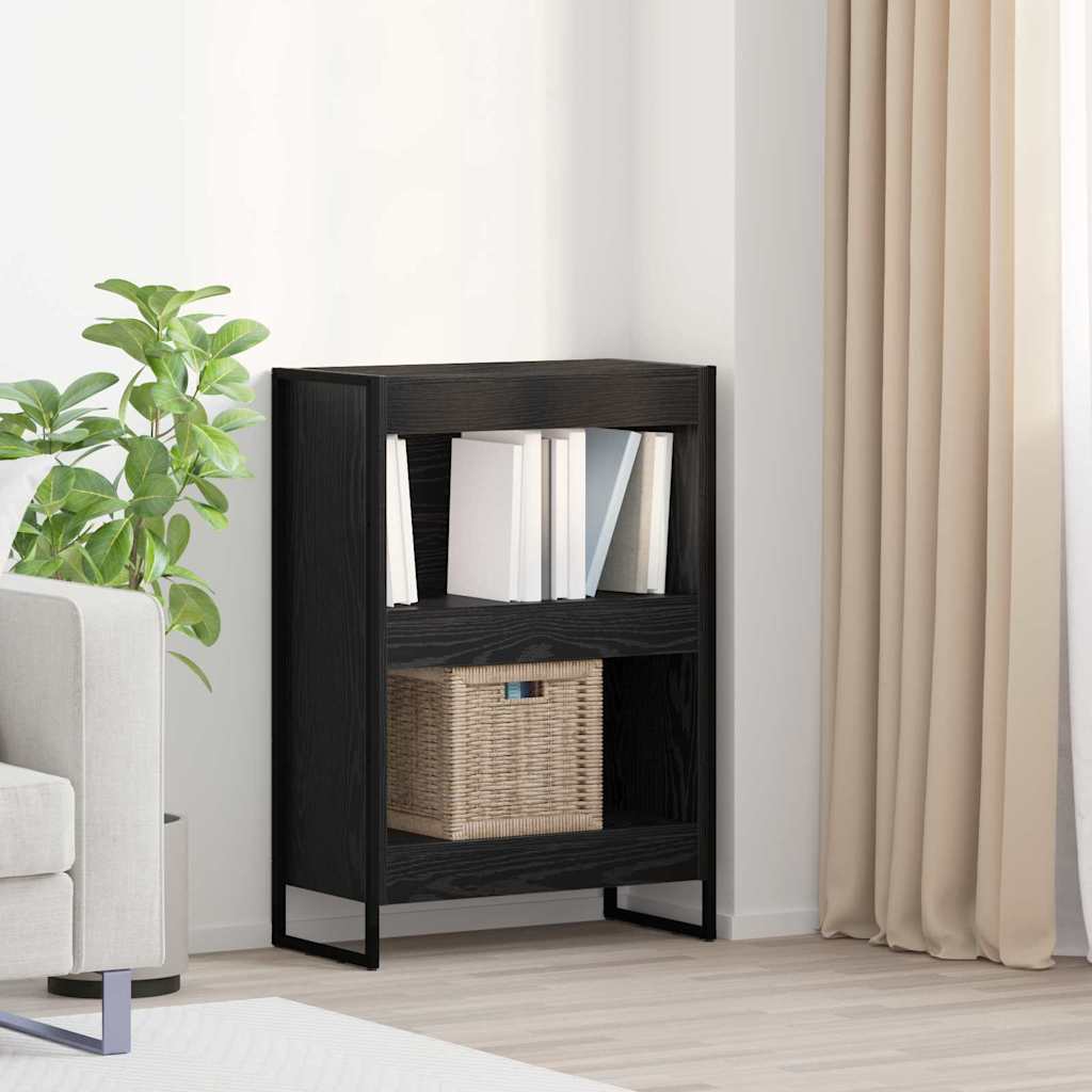 Bogskab 60 x 30 x 86,5 cm Konstrueret træ Sort eg billede
