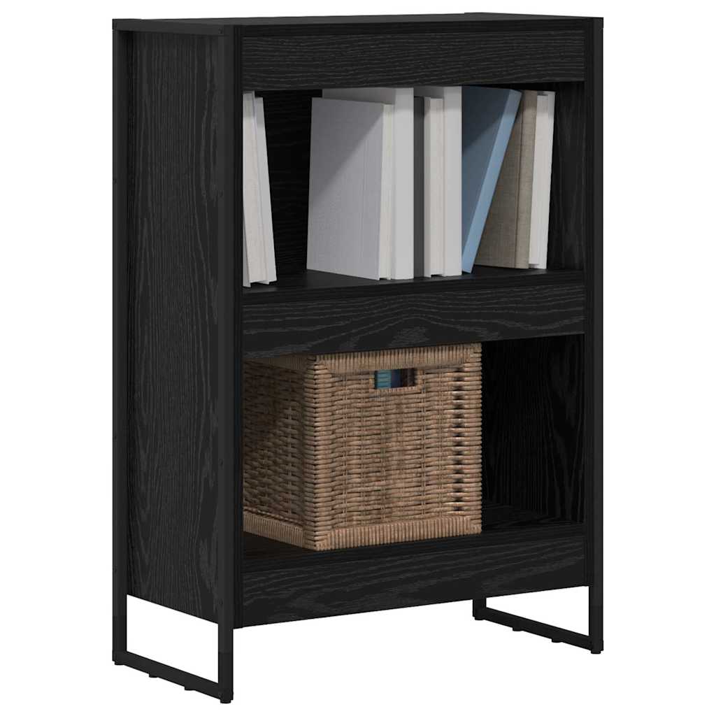 Bogskab Sort eg 60 x 30 x 86,5 cm Konstrueret træ billede