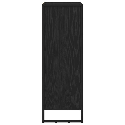 Bogskab Sort eg 60 x 30 x 86,5 cm Konstrueret træ