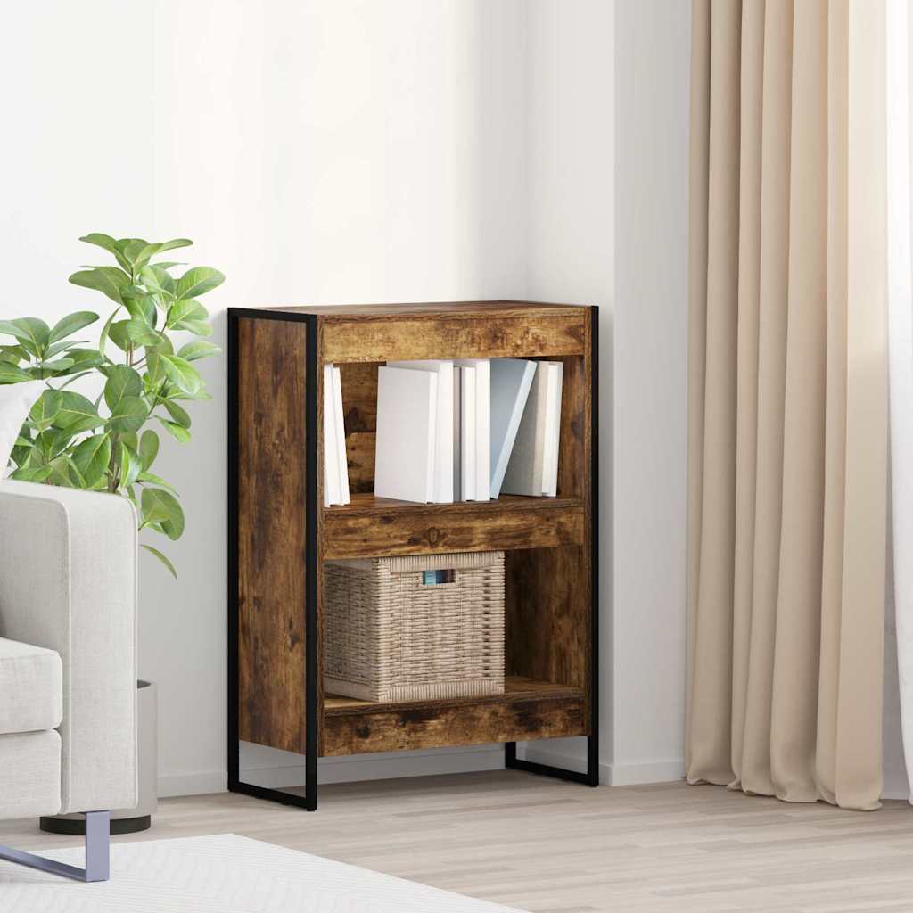 Bogskab 60 x 30 x 86,5 cm Konstrueret træ Røget Eg billede