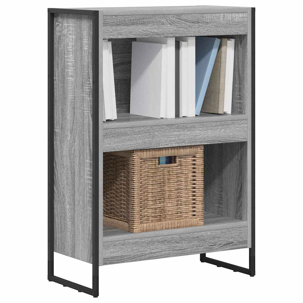 Bogskab Grå Sonoma 60 x 30 x 86,5 cm Konstrueret træ billede