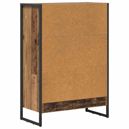 Bogskab 60 x 30 x 86,5 cm Konstrueret træ Gammelt træ