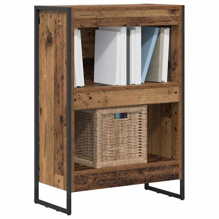 Bogskab 60 x 30 x 86,5 cm Konstrueret træ Gammelt træ