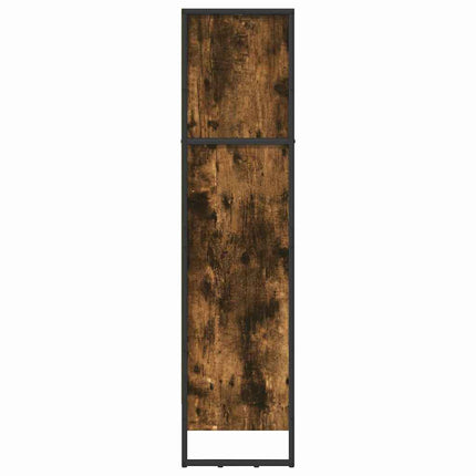 Bogskab 60 x 30 x 121 cm Konstrueret træ Røget Eg