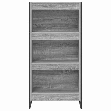 Bogskab 60 x 30 x 121 cm Konstrueret træ Grå Sonoma