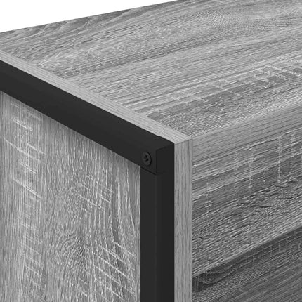 Bogskab 60 x 30 x 155 cm Konstrueret træ Grå Sonoma