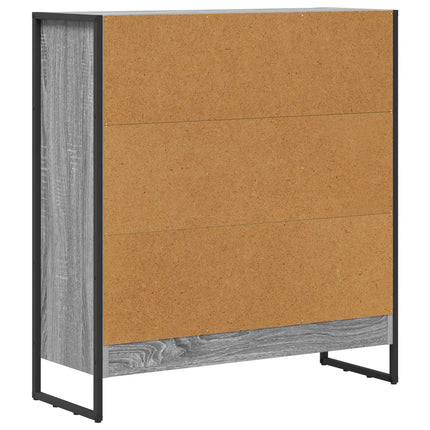 Bogskab 80 x 30 x 86,5 cm Konstrueret træ Grå Sonoma