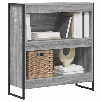 Bogskab 80 x 30 x 86,5 cm Konstrueret træ Grå Sonoma