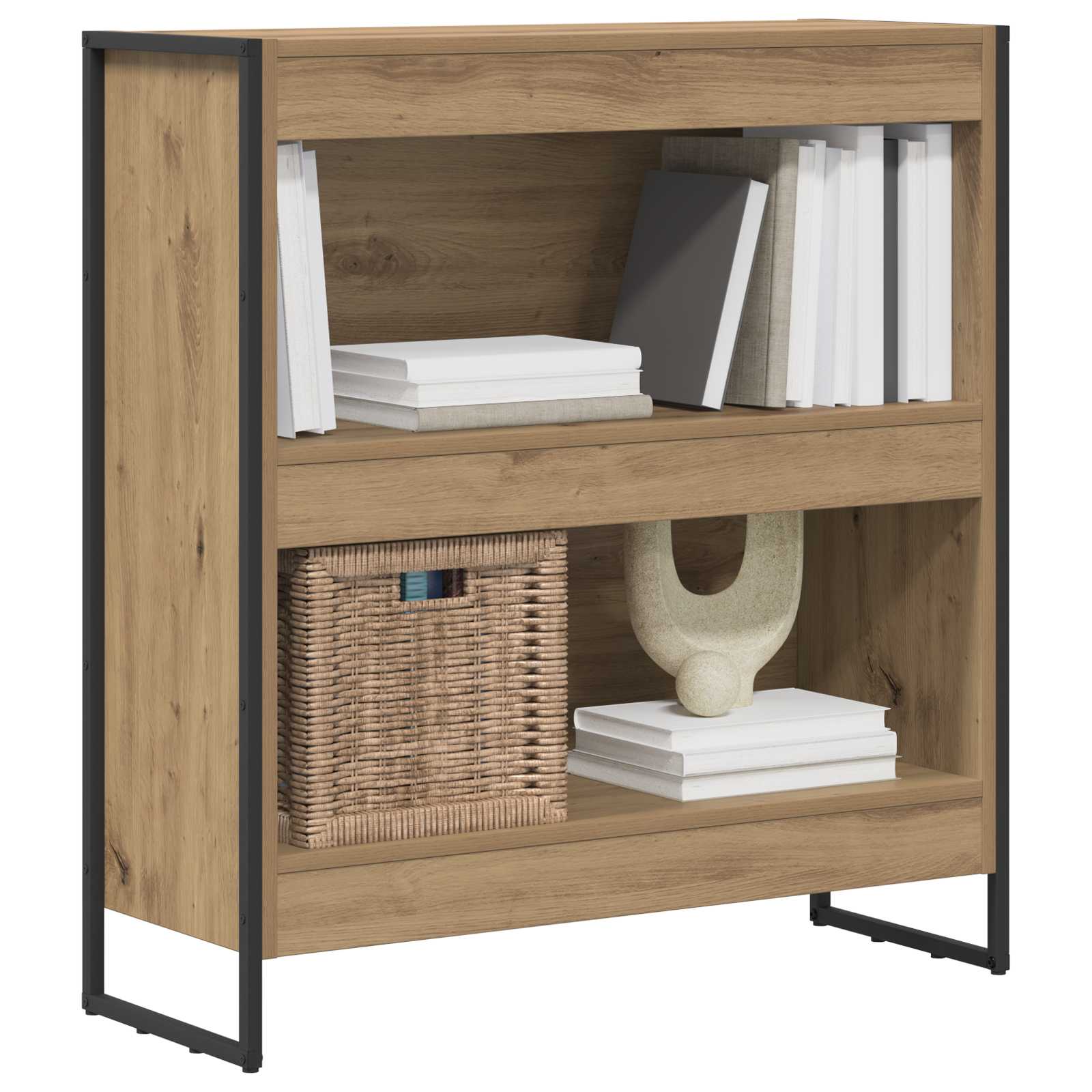 Bogskab Artisan eg 80 x 30 x 86,5 cm Konstrueret træ billede