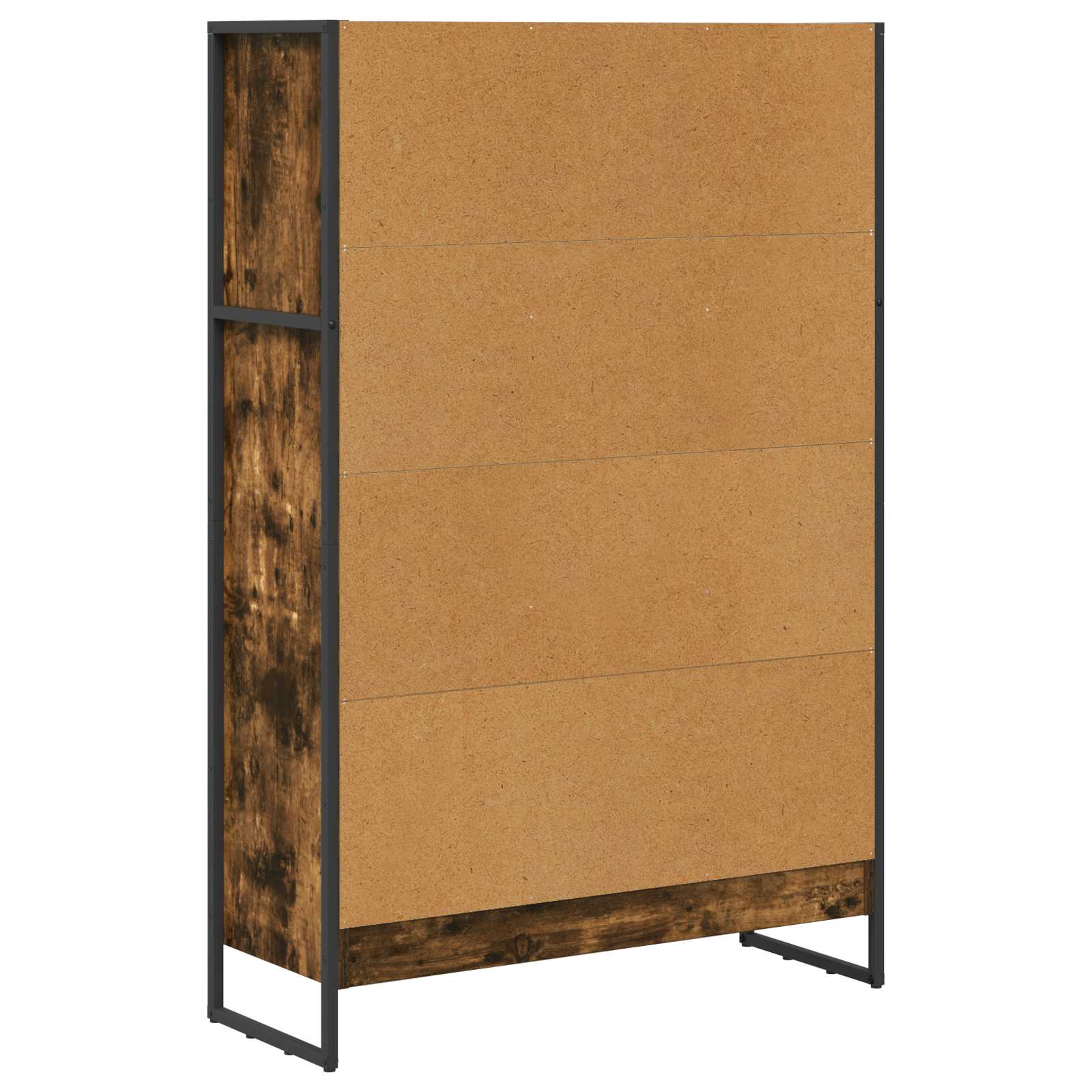 Bogskab Røget Eg 80 x 30 x 121 cm Konstrueret træ