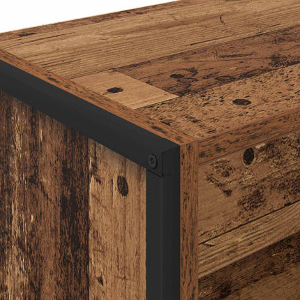 Bogskab 80 x 30 x 121 cm Konstrueret træ Gammelt træ
