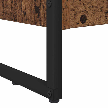 Bogskab 80 x 30 x 121 cm Konstrueret træ Gammelt træ