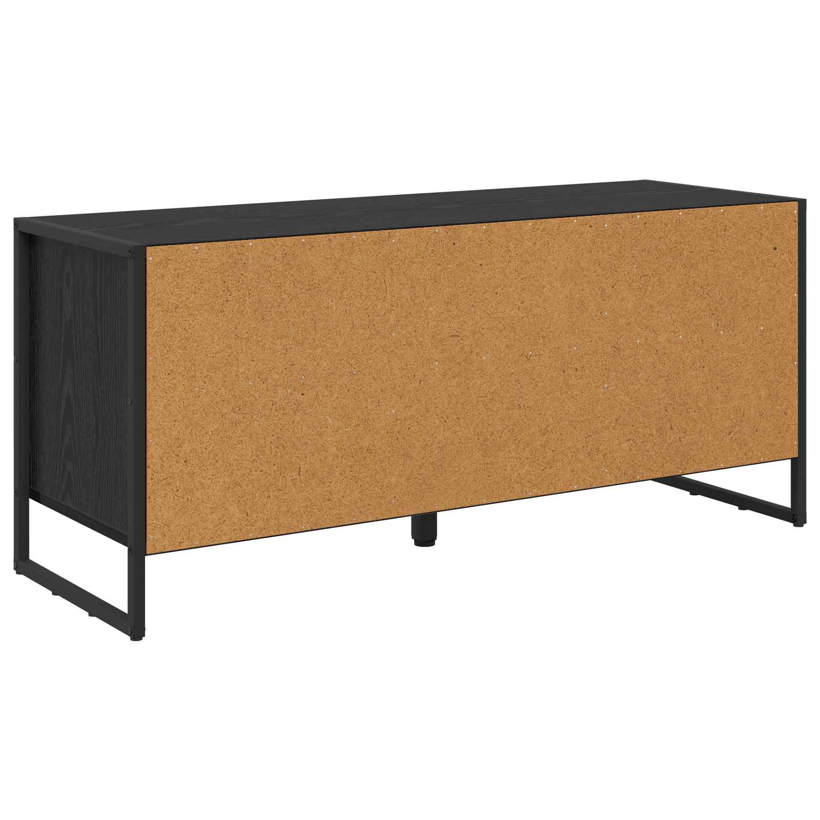 Sko skab med opbevaring Sort eg 60 x 35 x 44 cm Konstrueret træ